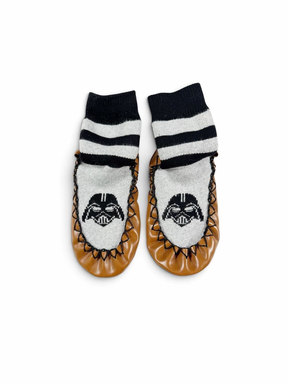 Hanna Andersson Star Wars Darth Vader Moccasin Slippers Size 7-9 little kid